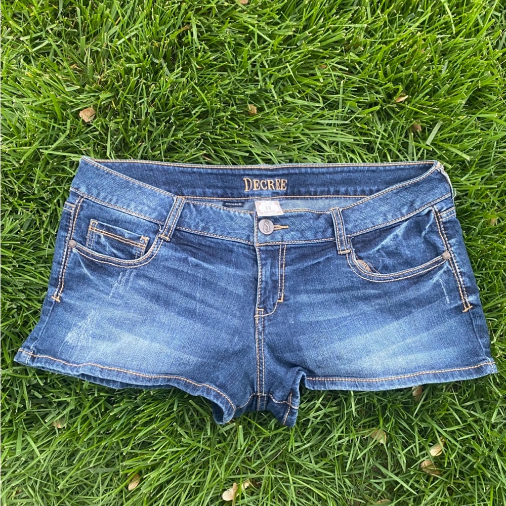 Decree Women's Dark Blue Jean Shorts